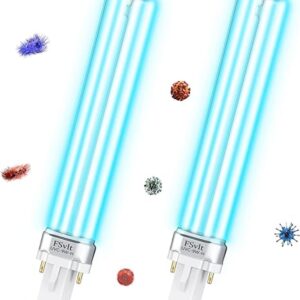 Kittmip 2 bombillas UV de 9 W UVC G23 Base Bombilla 9W_1