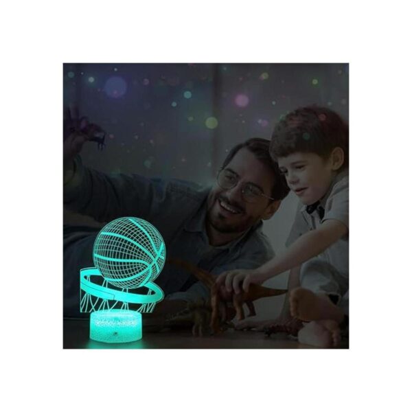 Lmgy Luz nocturna de baloncesto lámpara LED de ilusión_5