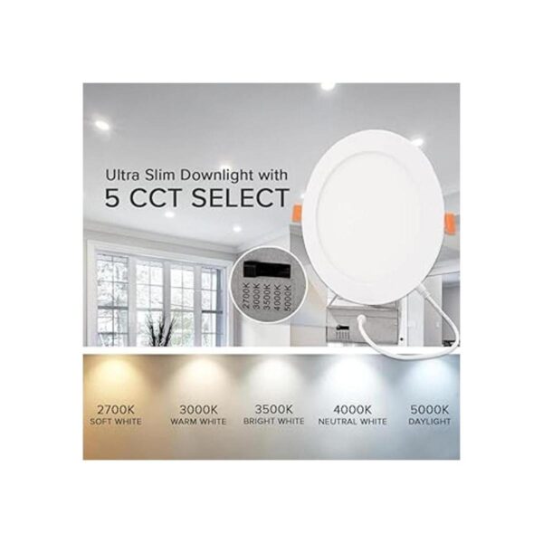 Maxxima Downlight LED empotrable ultrafino de 6 pulgadas._3