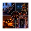 Lomotech Luces de Halloween naranjas 100 luces LED de_2