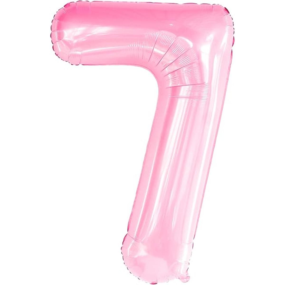 Globo gigante de 40 pulgadas color rosa número 7