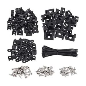 Glarks 360 piezas de base de sujeción para cables y bridas