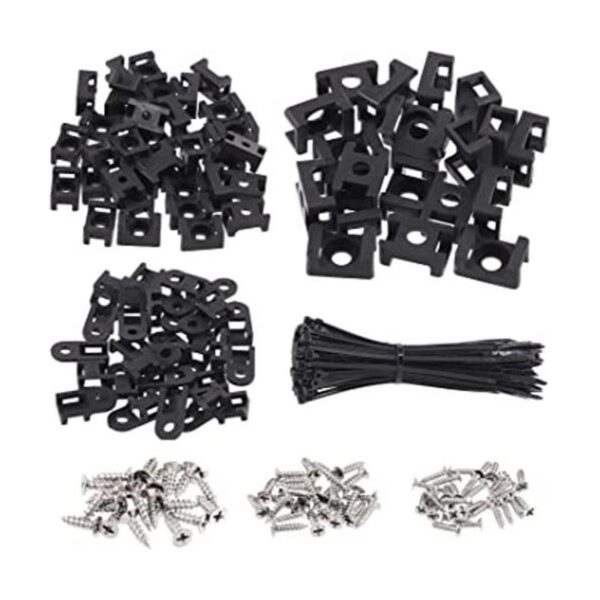 Glarks 360 piezas de base de sujeción para cables y bridas
