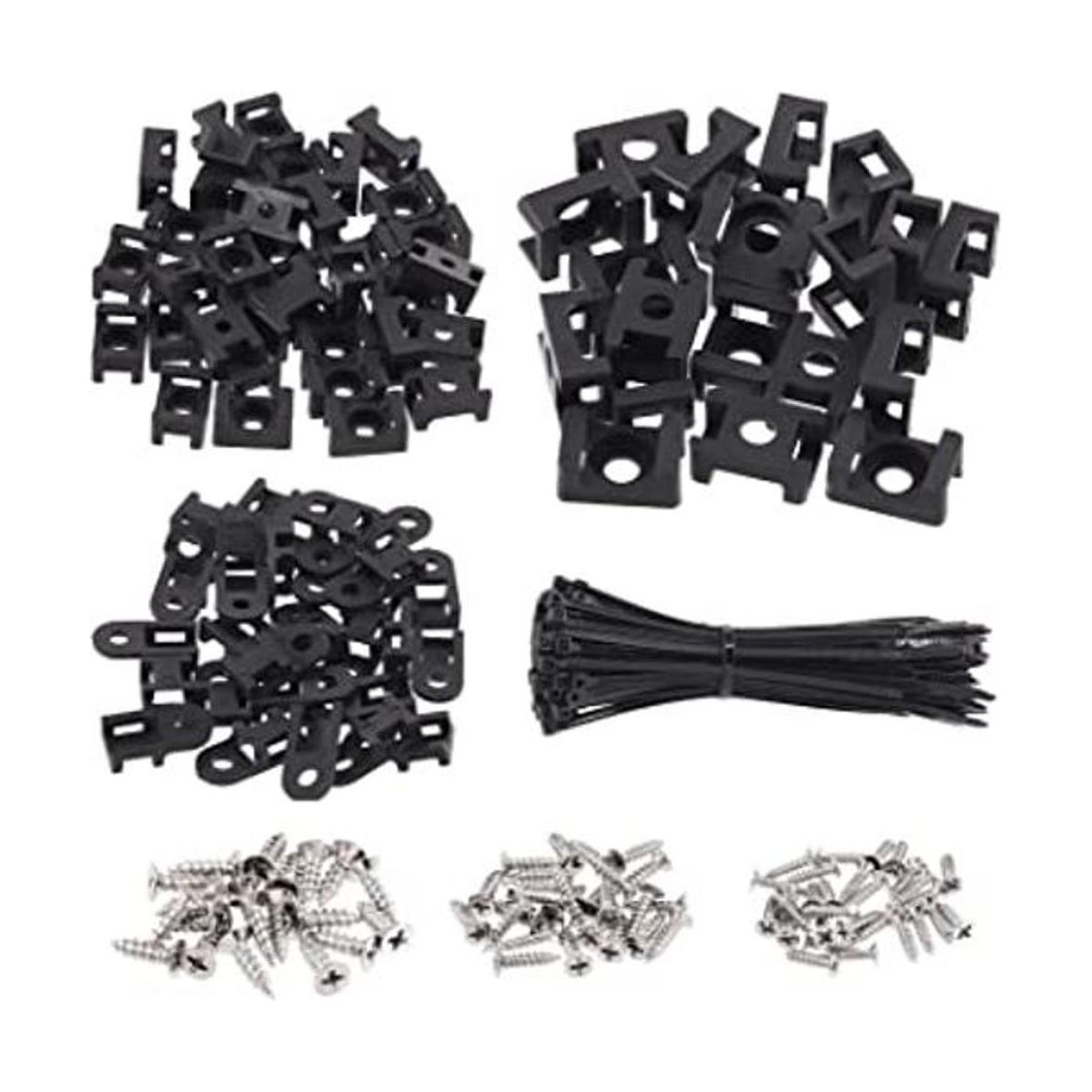 Glarks 360 piezas de base de sujeción para cables y bridas