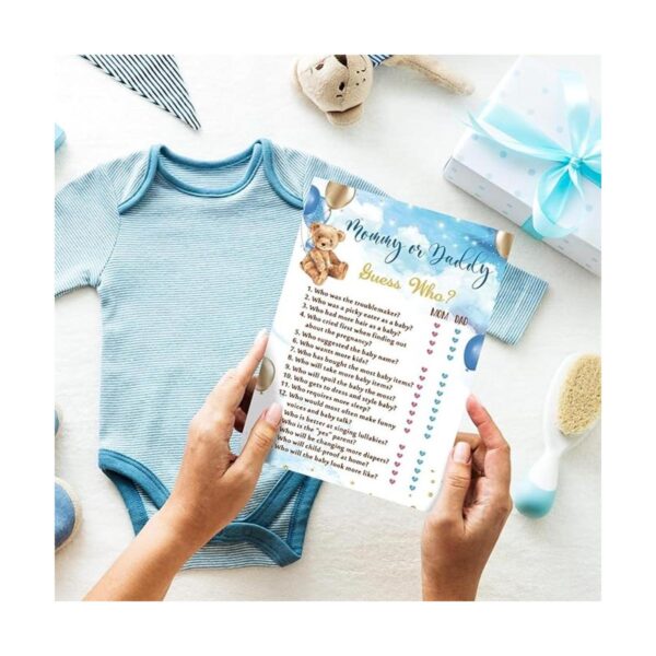 Juegos de baby shower de oso para niños o niñas 5_5