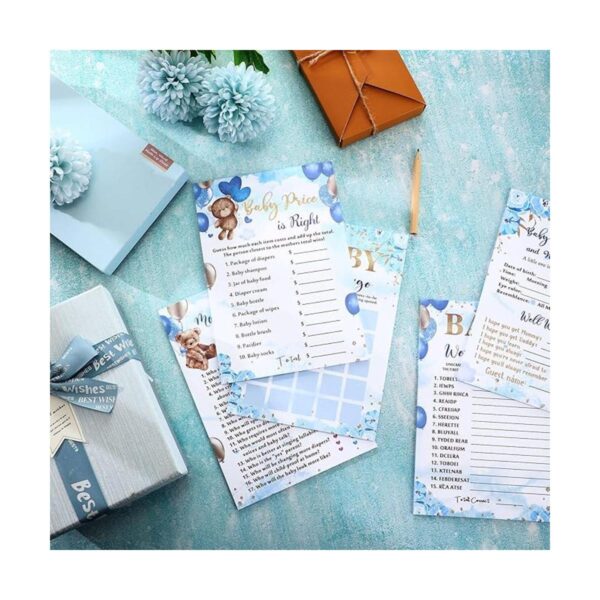 Juegos de baby shower de oso para niños o niñas 5_4