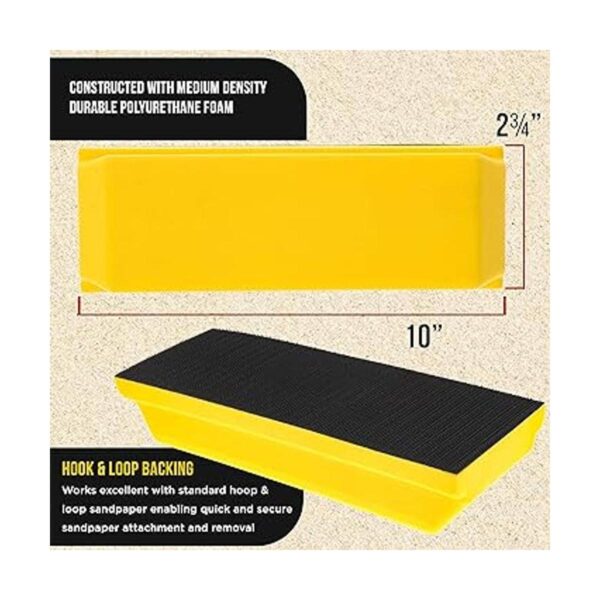 DuraGold Pro Series Bloque de lijado rectangular de 10 x_3