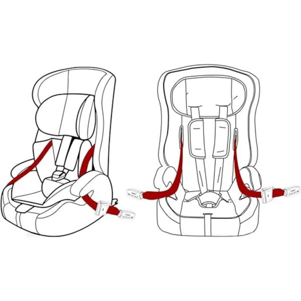 DIRAWOR Correas compatibles con General Isofix correas de_2