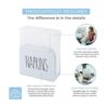Heartland Home Servilletero de porcelana color blanco y_3