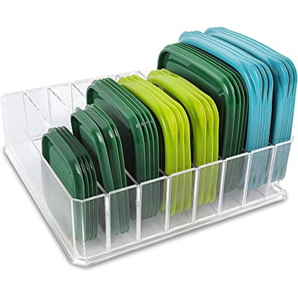 Organizador de tapa para contenedor de almacenamiento de