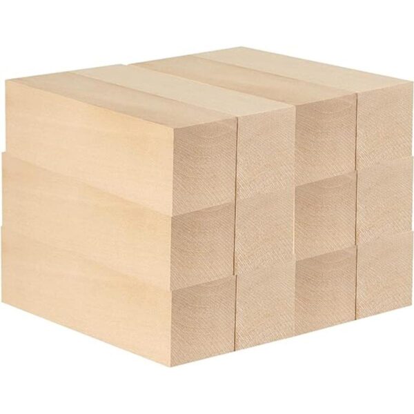 JAPCHET 12 piezas de 5 bloques de tallado de madera de_1