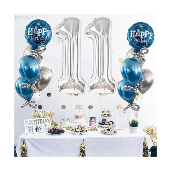 Globos grandes plateados de 11 globos 40 pulgadas_6