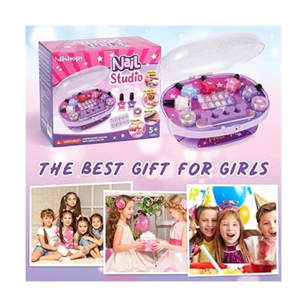 Golray Juego de esmaltes de uñas para niños para niñas_3