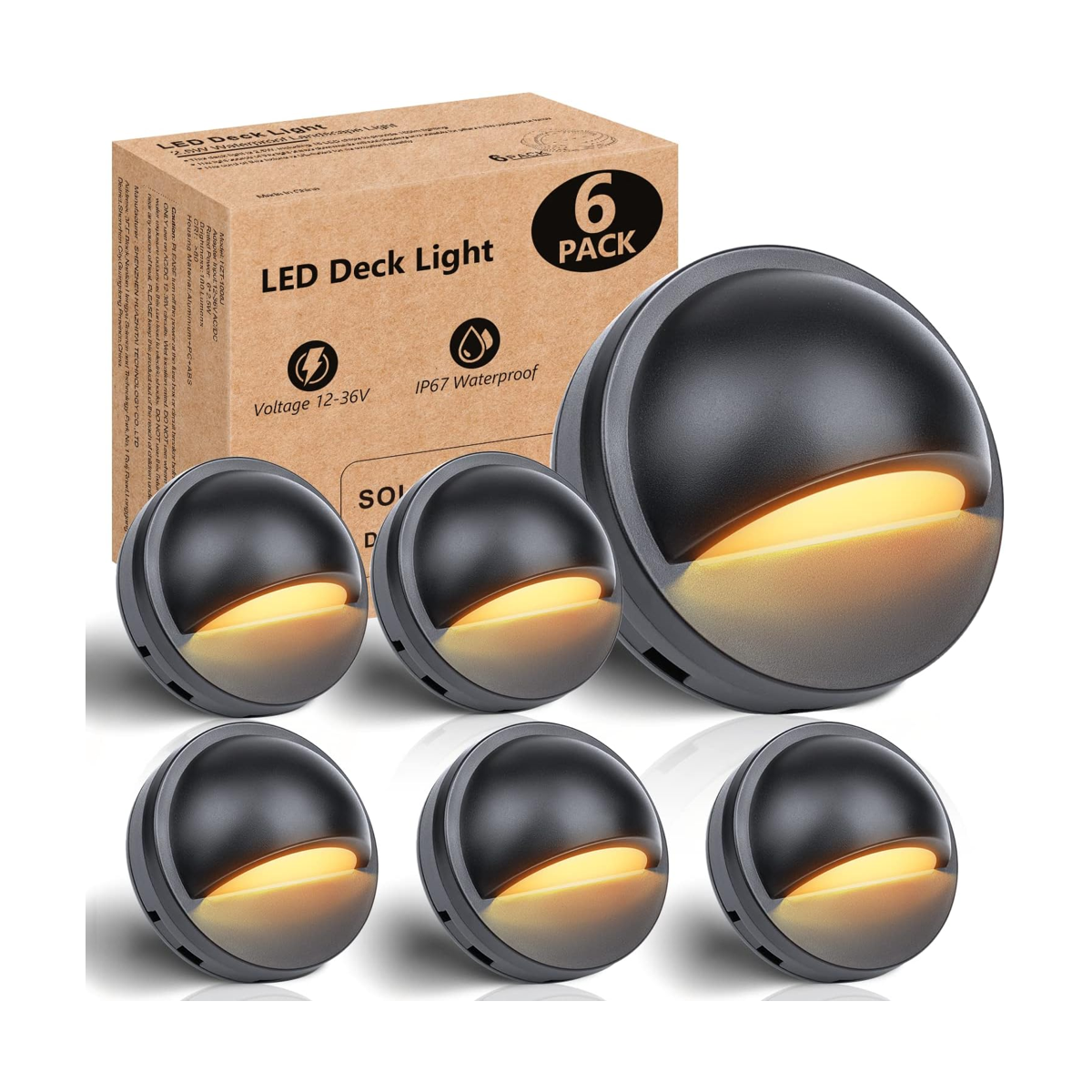 HIBOITEC Luces LED de bajo voltaje luz de barandilla de