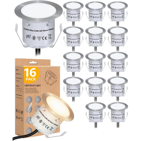 Kits de luces LED empotrables para cubierta paquete de_1