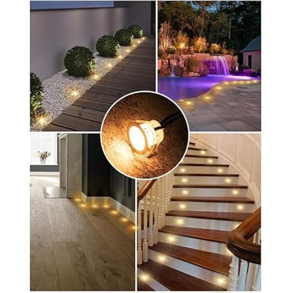 Kits de luces LED empotrables para cubierta paquete de_2