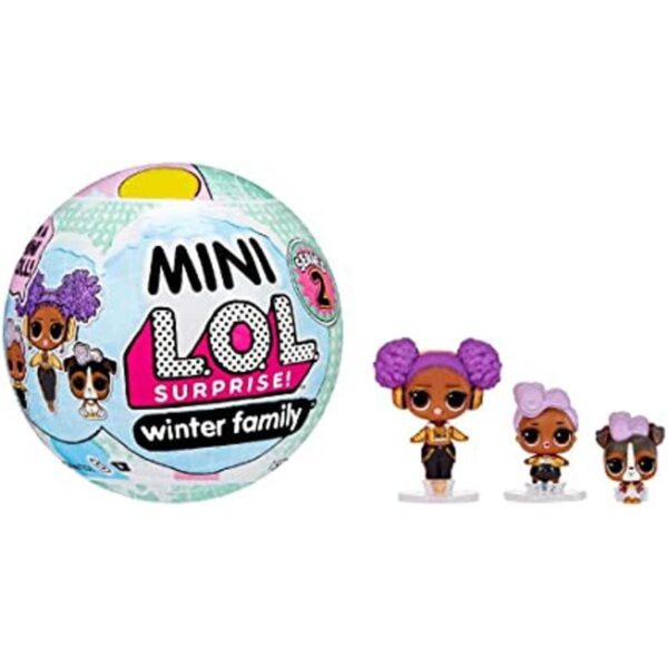 LOL Surprise Mini familia de invierno con muñeca hermana_1