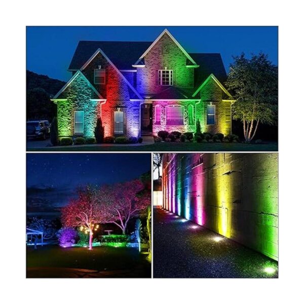 Junview Luces de paisaje de bajo voltaje de 10 W RGBW LED_2