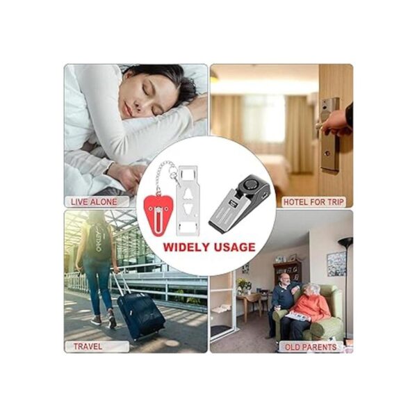 MBBEST Cerradura de puerta portátil y alarma de tope de_4