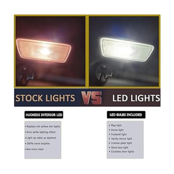 HUOKEDS Paquete de 20 luces LED interiores Tahoe Suburban_2