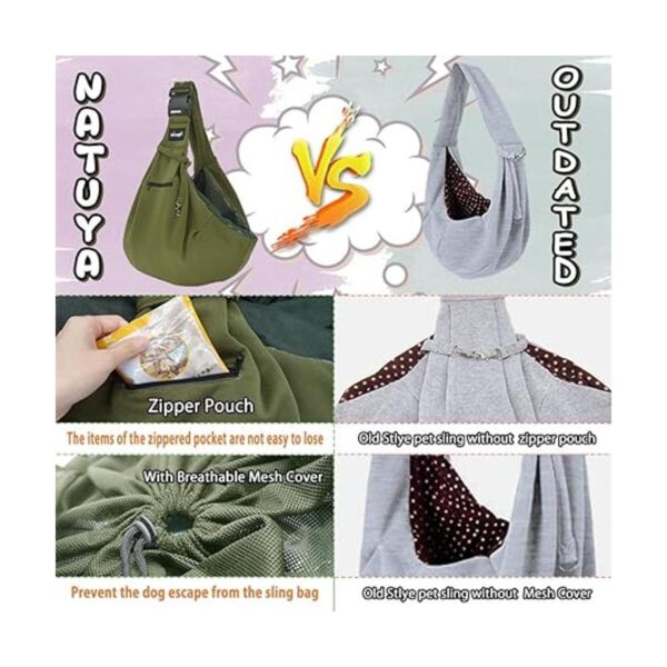 NATUYA Portabicicletas para perros y mascotas con bolsa_5