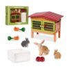 Juego de 11 piezas de granja World Bunny Hutch Bunny Toy_1