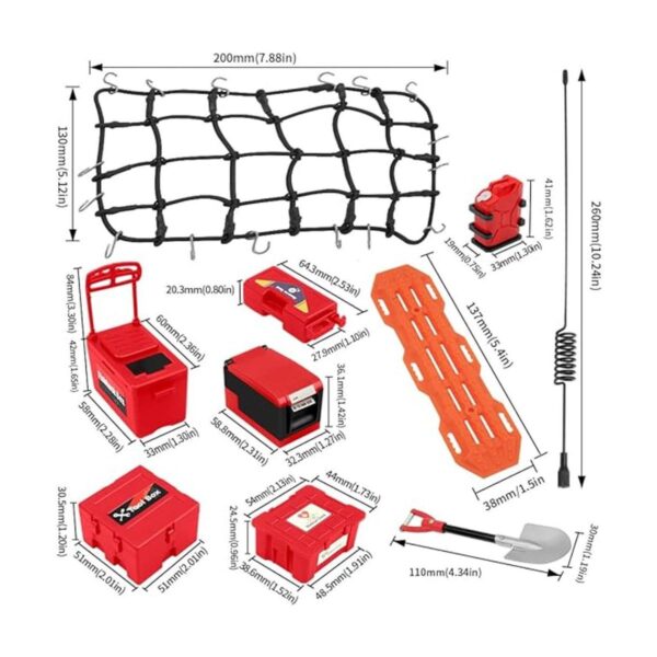 GLOBACT 10 piezas de red de simulación de techo de orugas_3