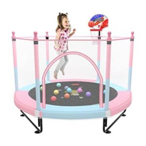 Kawuneeche Trampolín de 5 pies para niños pequeños con red_1