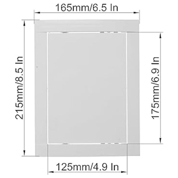 Panel de acceso de 6 x 8 pulgadas placa de cubierta de