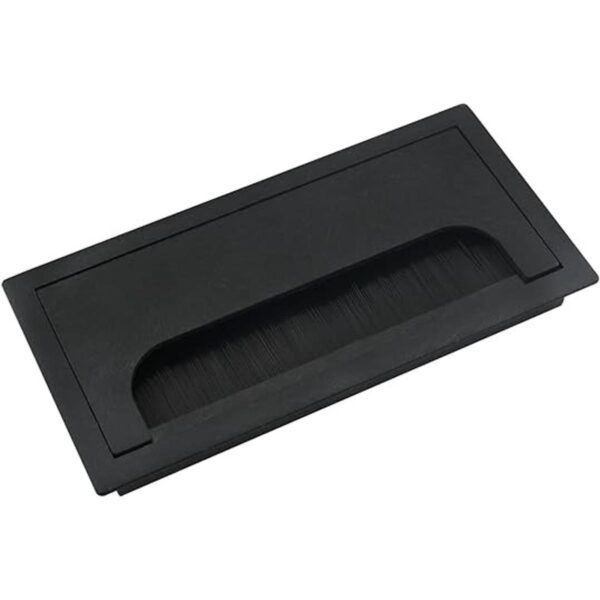 MTQY Ojal de cable rectangular de plástico ABS negro de_1