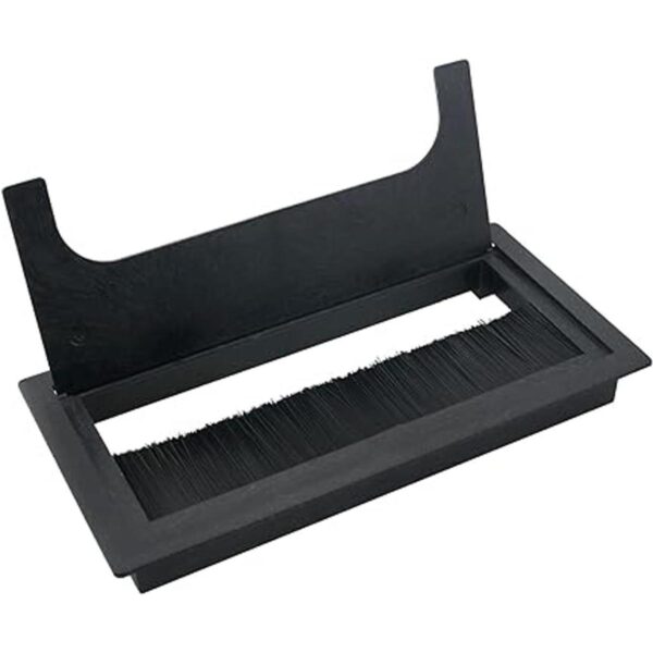 MTQY Ojal de cable rectangular de plástico ABS negro de_3
