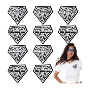 Paquete de 10 parches decorativos de diamantes de