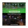 Glintoper Paquete de 6 luces solares de estaca de jardín_3