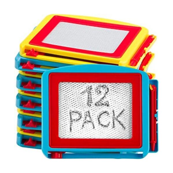 Mini tablero magnético de dibujo para niños paquete de 12_1