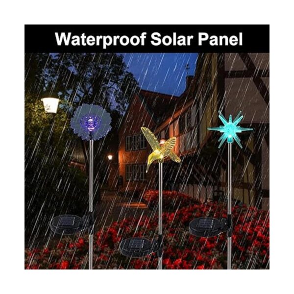 Glintoper Paquete de 6 luces solares de estaca de jardín_5