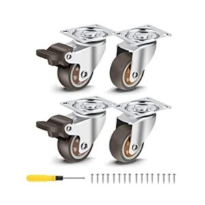 Nefish Ruedas giratorias de 1.5 pulgadas ruedas_1