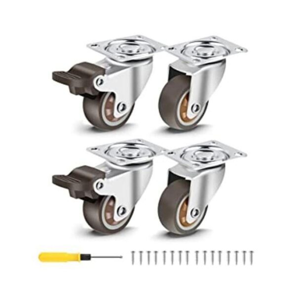 Nefish Ruedas giratorias de 1.5 pulgadas ruedas_1