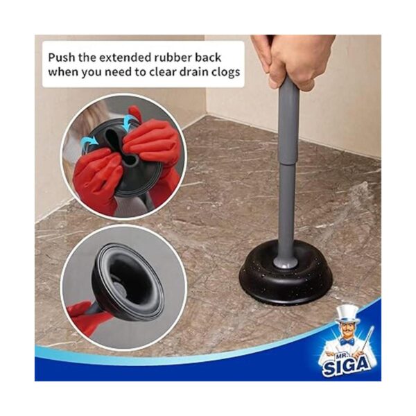 MR.SIGA mbolo de inodoro con soporte émbolo resistente_5