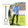 Colwelt Aireador de césped Spike aireador manual para