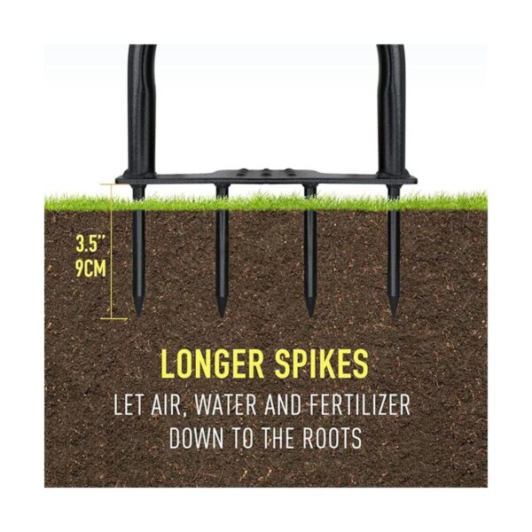 Colwelt Aireador de césped Spike aireador manual para