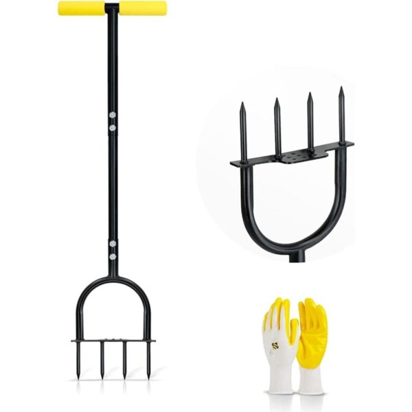 Colwelt Aireador de césped Spike aireador manual para