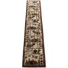 Masada Rugs Alfombra de área Bear Cabin Moose 2 pies 4