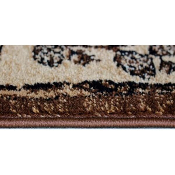 Masada Rugs Alfombra de área Bear Cabin Moose 2 pies 4