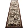 Masada Rugs Alfombra de área Bear Cabin Moose 2 pies 4