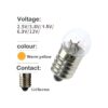 MEETOOT 25 mini bombillas E10 de 15 V 03 A para_2
