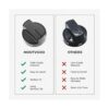 4 piezas W10339442 perilla para estufa de gas Whirlpool