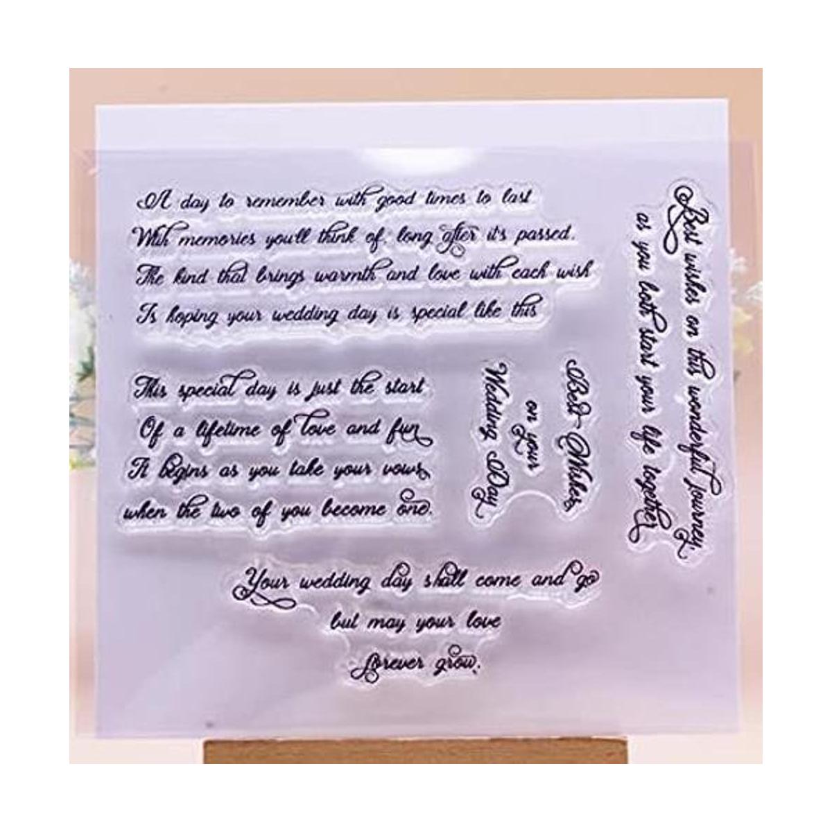 Lily Craft 1 sello transparente para decoración de