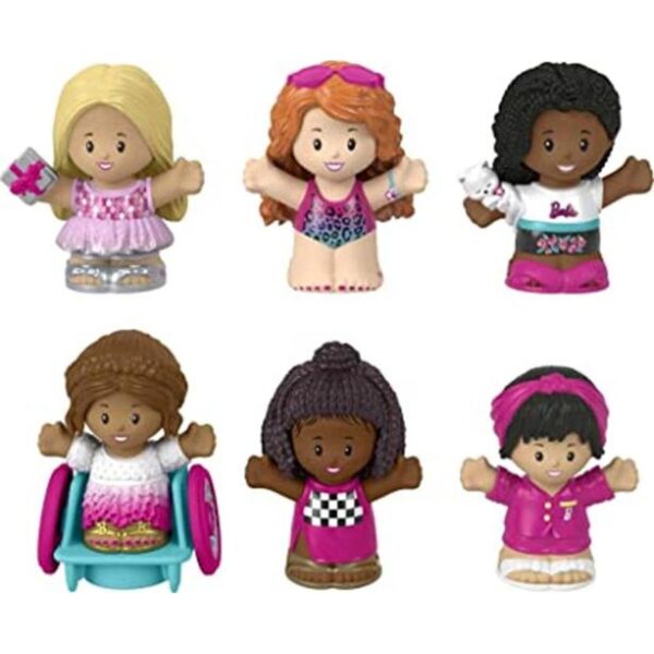 FisherPrice Juego de 6 figuras de Barbie para niños_1