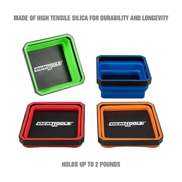 OEMTOOLS 26052 Bandeja plegable magnética juego de 4