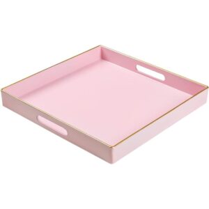 MAONAME Bandeja decorativa bandeja de servir rosa con